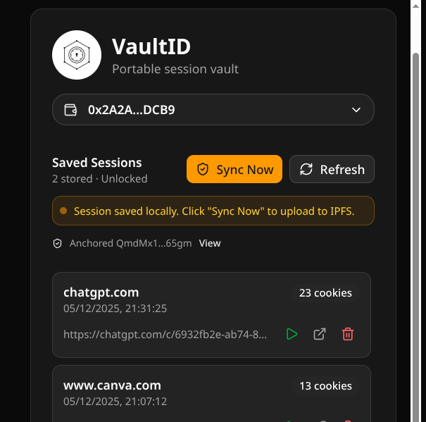 VaultID Screenshot 4